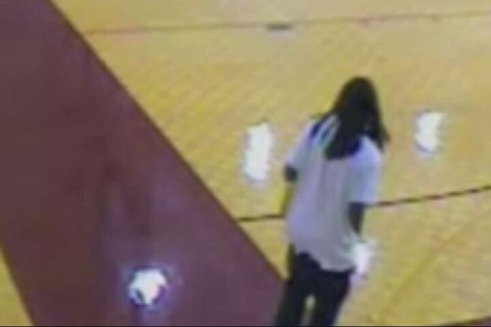 Kendrick Johnson, seen on surveillance video at school the day before he was found dead....