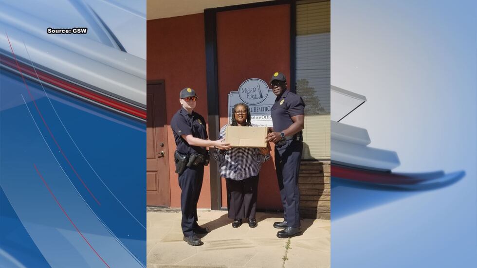 The College of Nursing and Health Sciences and Department of Public Safety gave the PPE to...