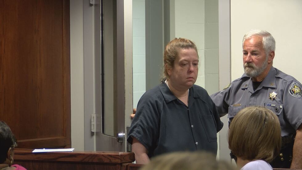 Arthur leaving the courtroom after her hearing. (Source: WALB)