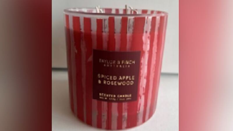 Scented candles sold at Ross Dress for Less last year are being recalled.