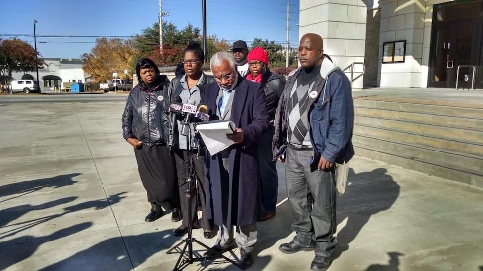 An attorney for Kendrick Johnson speaks at a news conference. (Source: WALB)