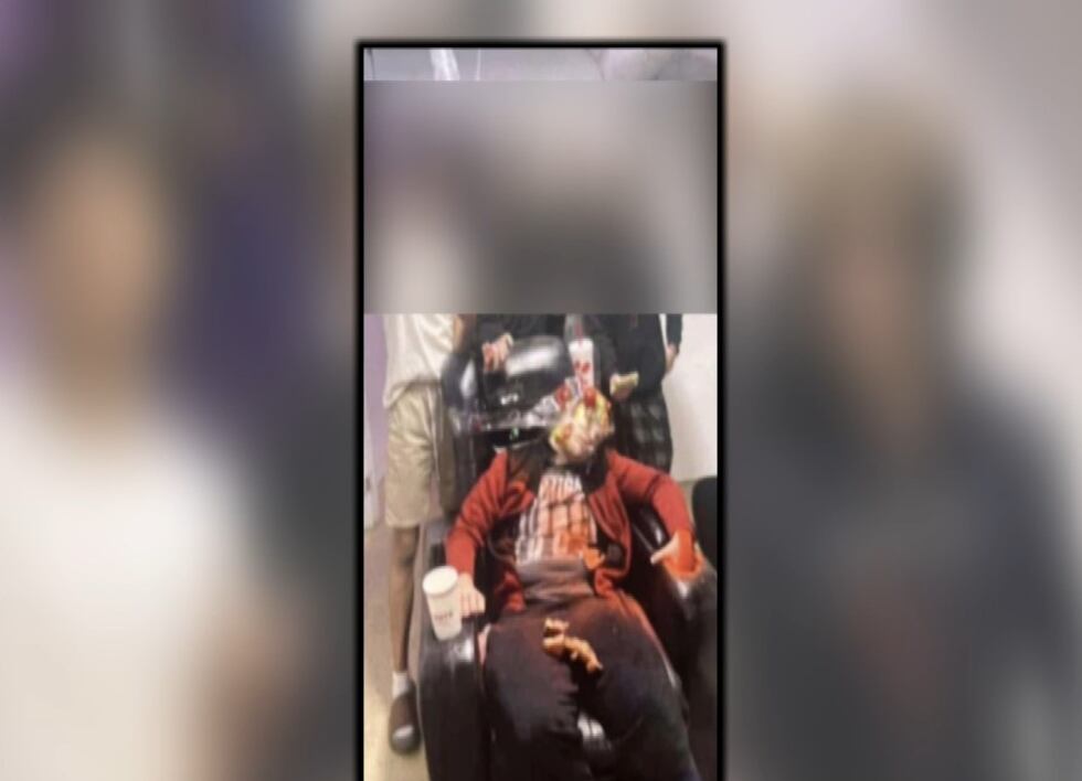 Picture of incident posted to SnapChat