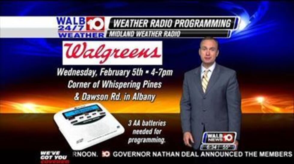 WALB helps program your weather radio
