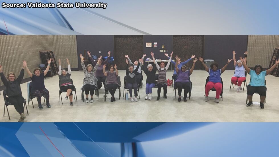 This is a yoga class that is held twice a week.