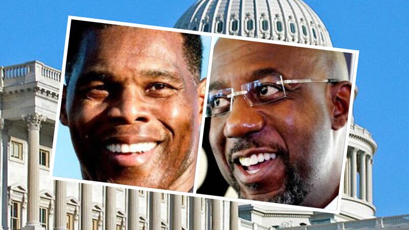 Incumbent Democrat U.S. Senator Raphael Warnock and Republican Challenger Herschel Walker will...