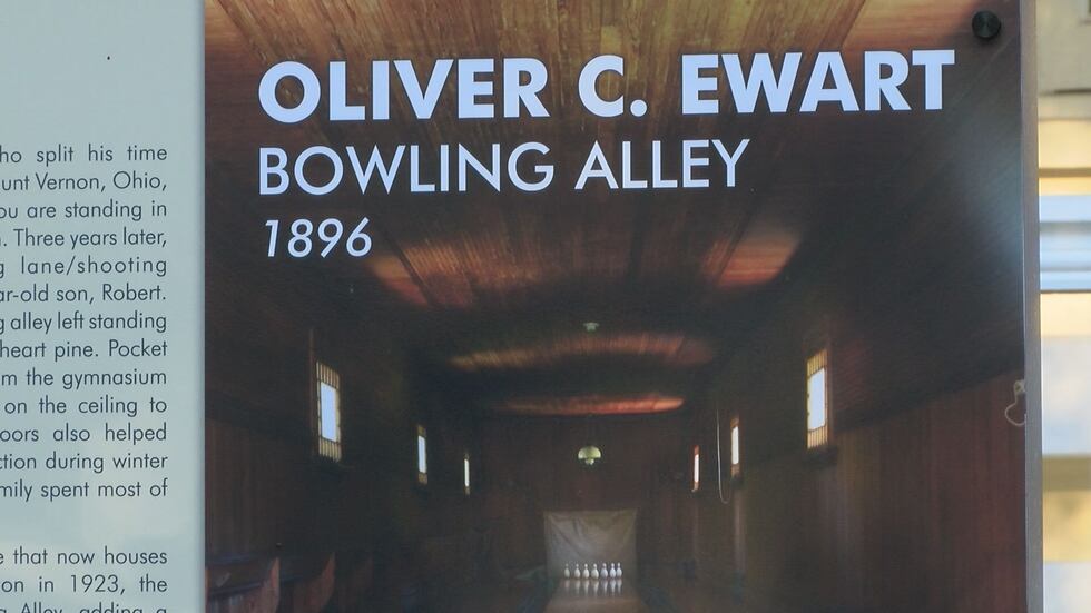 The group is also working on adding recreational items inside the Ewart Bowling Alley....