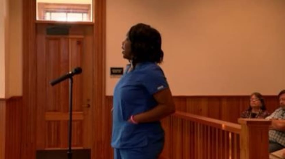 "Nearly a year and a half ago, he put a gun to my husbands head for a taillight that was out,"...