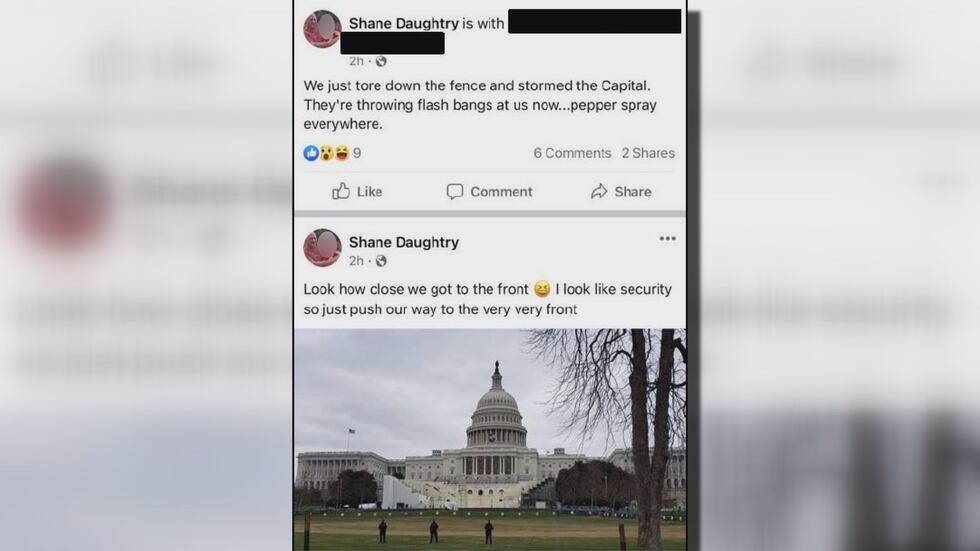 Federal court documents detailed Facebook posts that F.B.I. agents said were made on...
