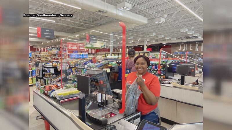 Harveys Supermarkets will install Plexiglas partitions in each store by Friday, April 3rd.