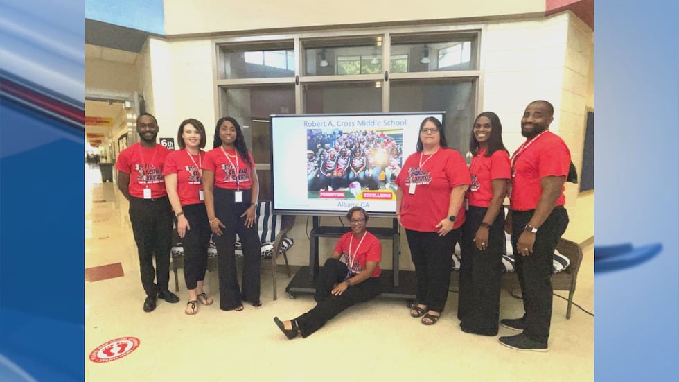Teachers at Robert Cross.